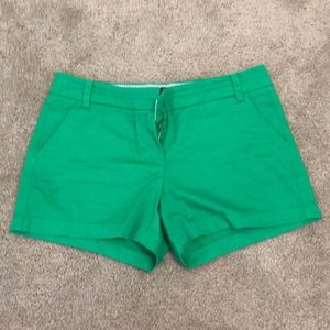 NWOT JCrew Green Chino Short Sz 10
